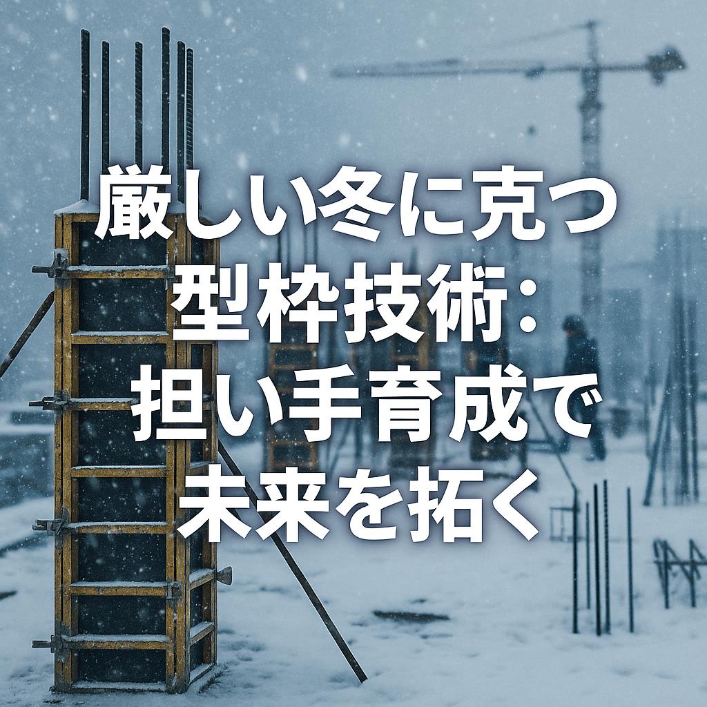 厳しい冬に克つ型枠技術：担い手育成で未来を拓く