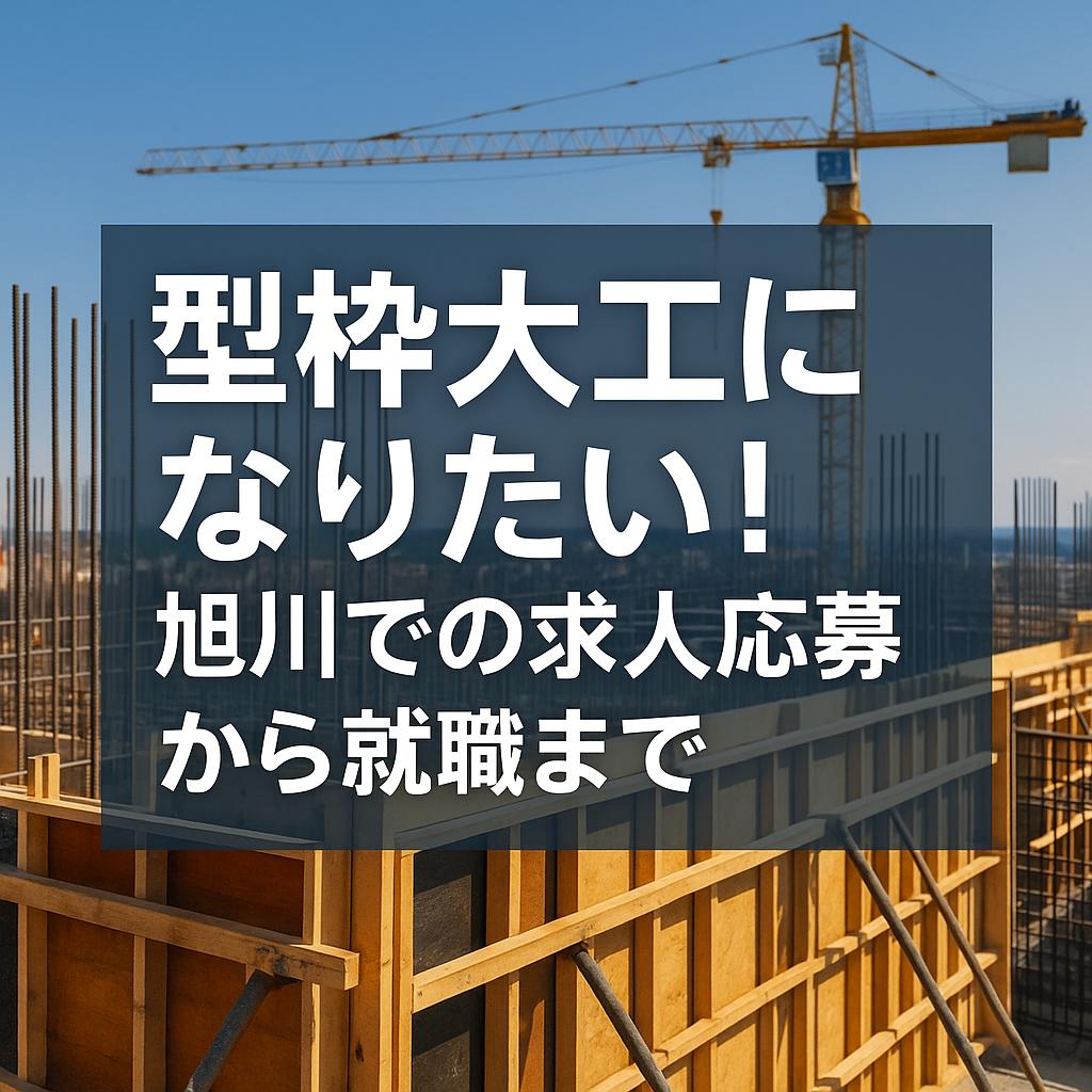 型枠大工になりたい!旭川での求人応募から就職まで