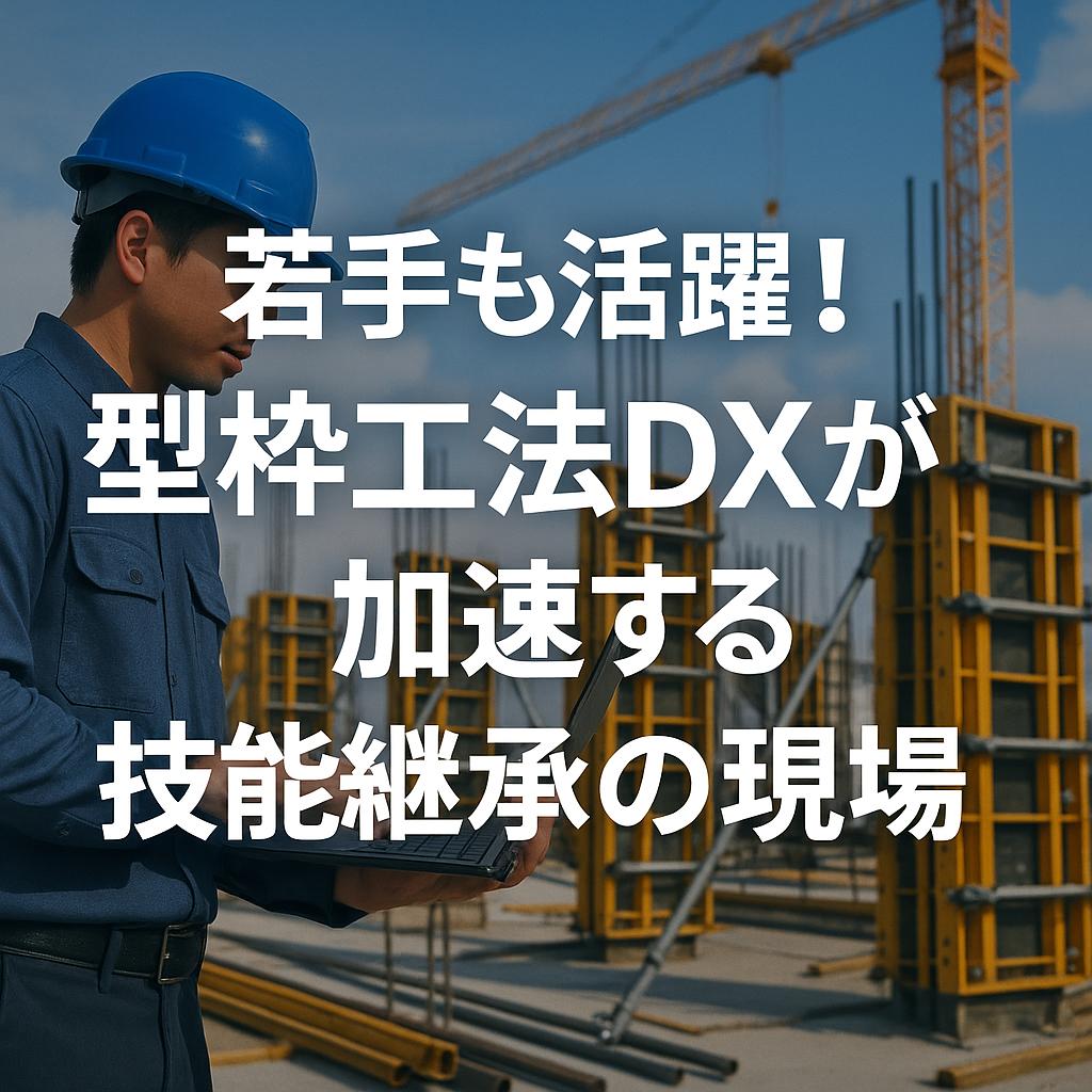 若手も活躍!型枠工法DXが加速する技能継承の現場
